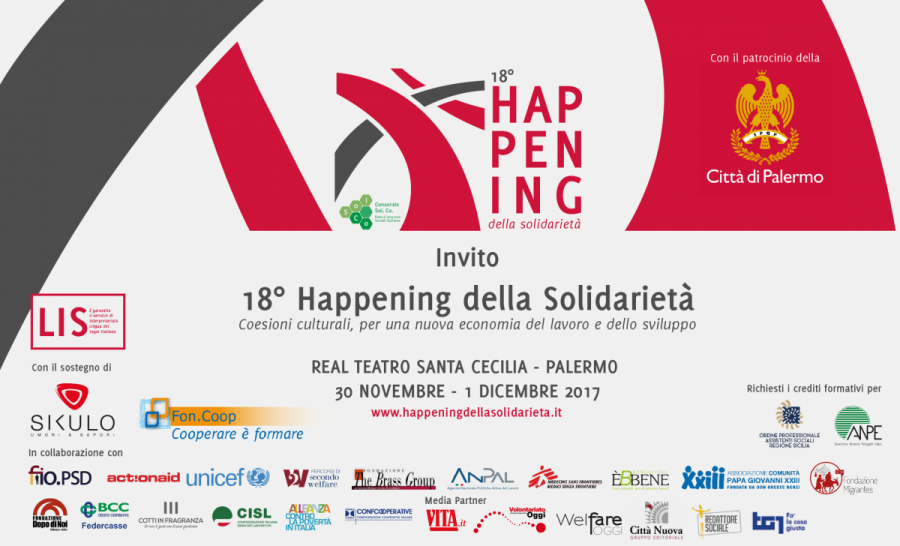XVIII Happening della Solidarietà, Palermo 30 Novembre 1 Dicembre